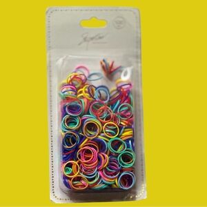 Pack of 500 Mini Elastic Hair Bands - Multicolor